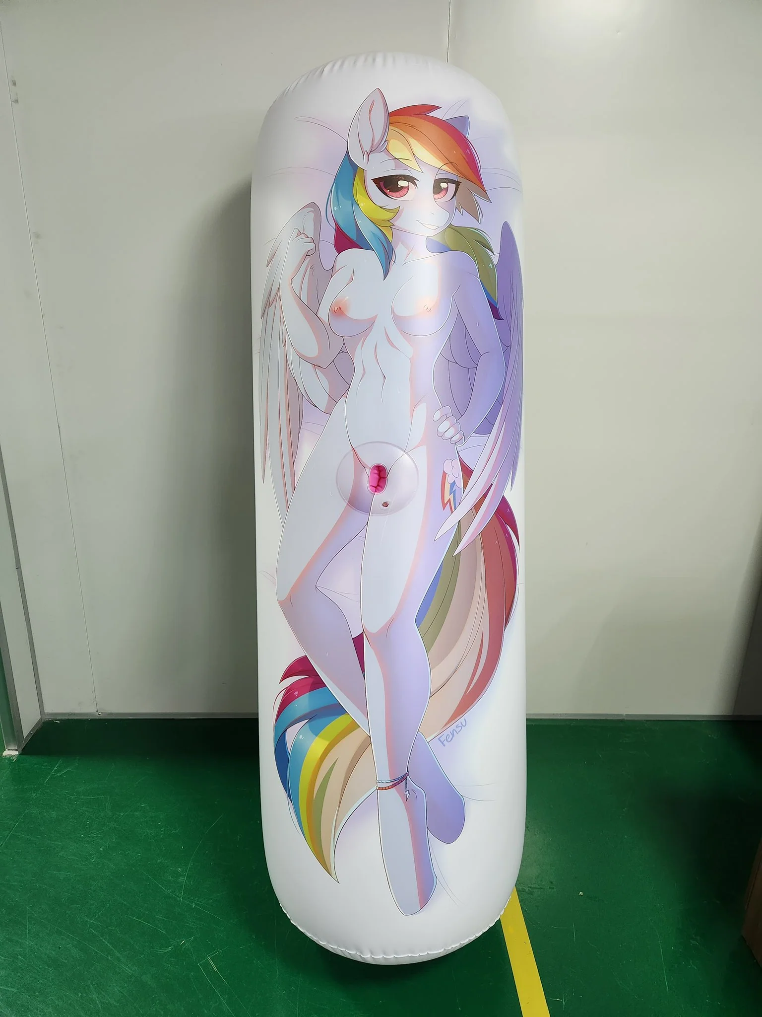 Anthro Rainbow Dash by Fensu - Inflatable body pillow - Image 8