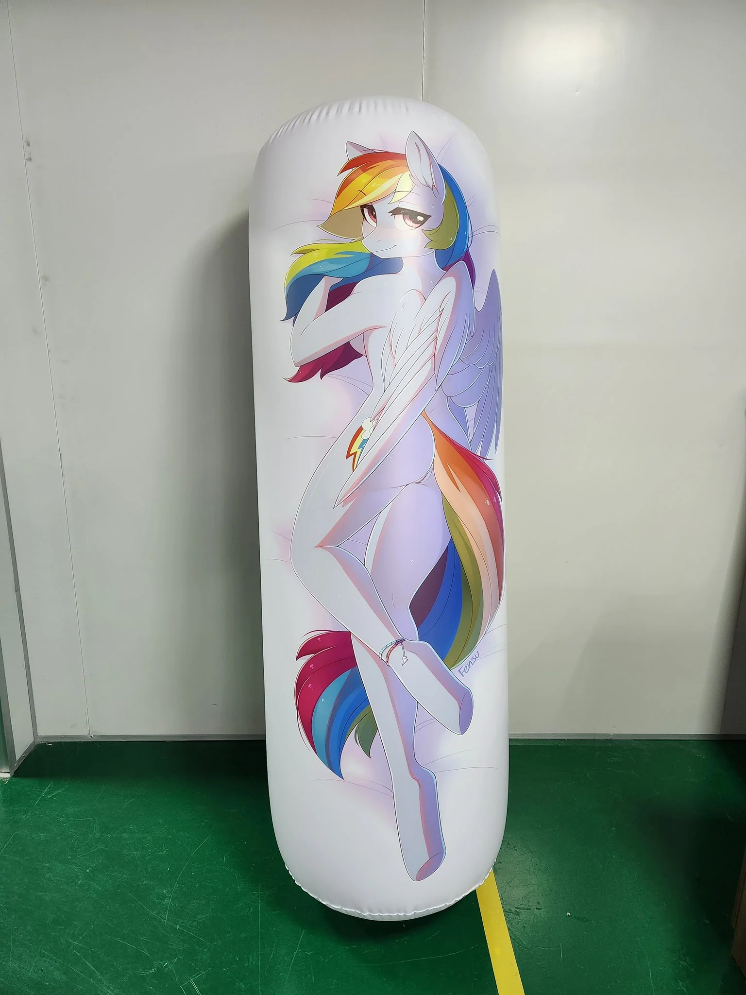 Anthro Rainbow Dash by Fensu - Inflatable body pillow - Image 9