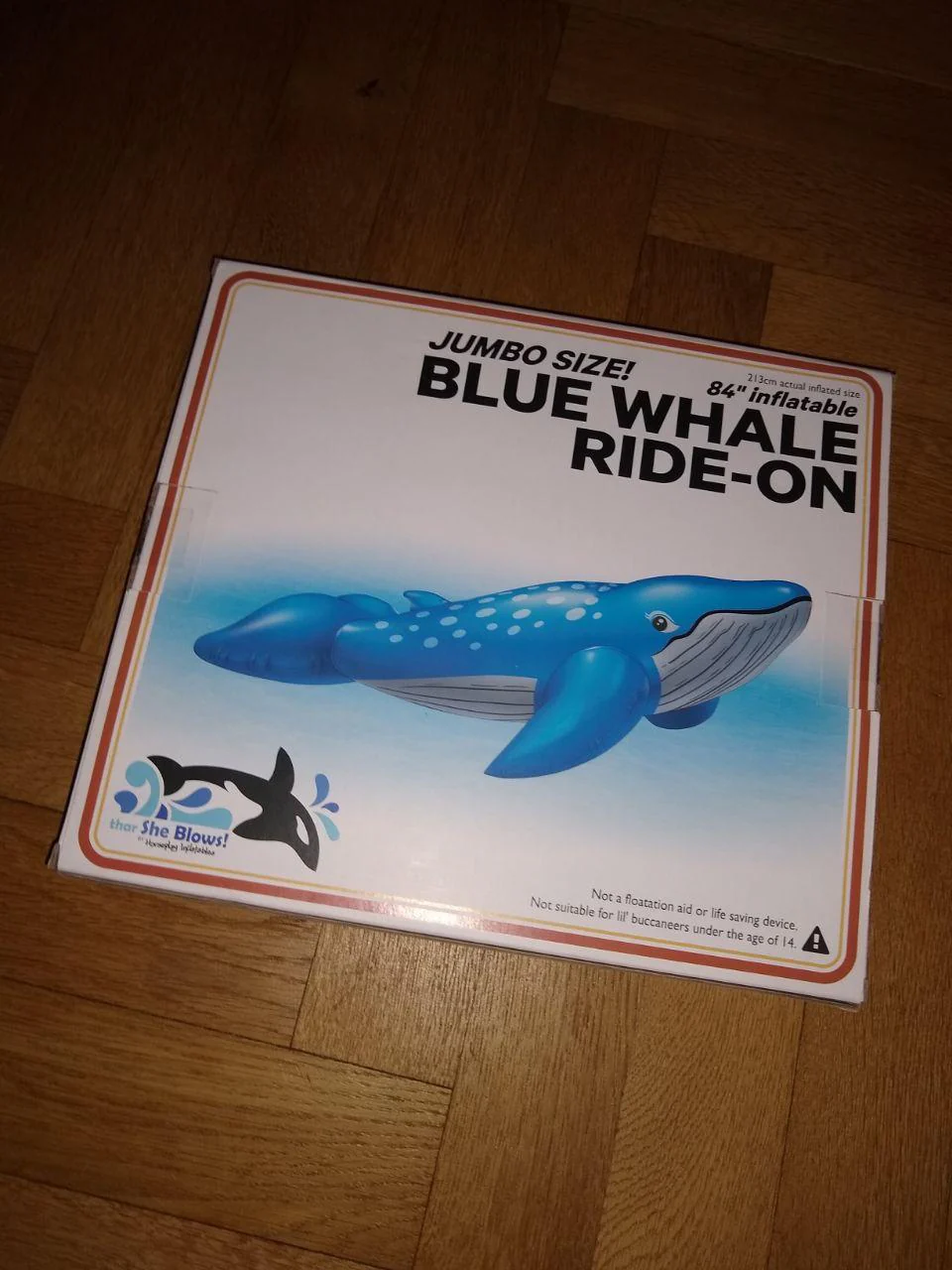 Classic 1990s inflatable blue whale ride-on - Image 9