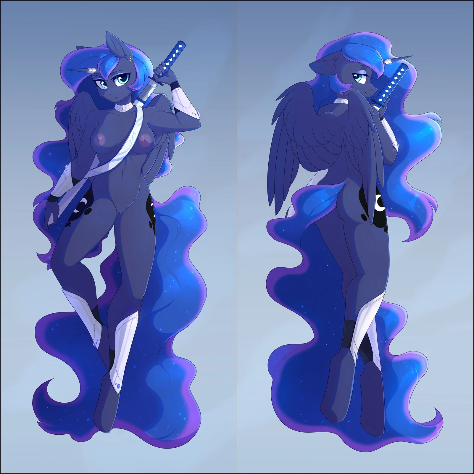 Warrior Princess Luna by Fensu - Inflatable body pillow - Image 4