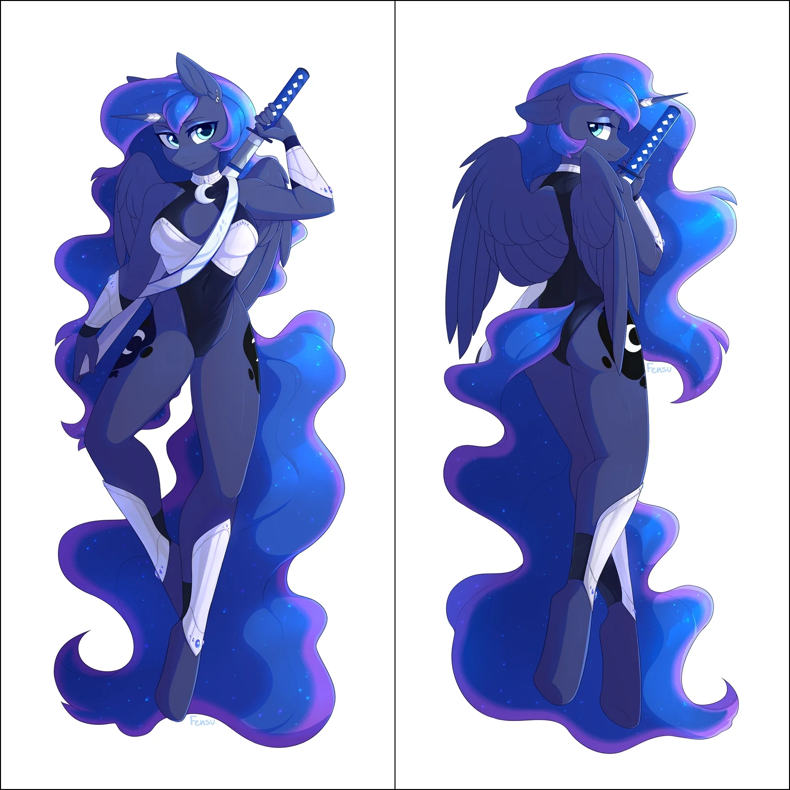Warrior Princess Luna by Fensu - Inflatable body pillow - Image 5
