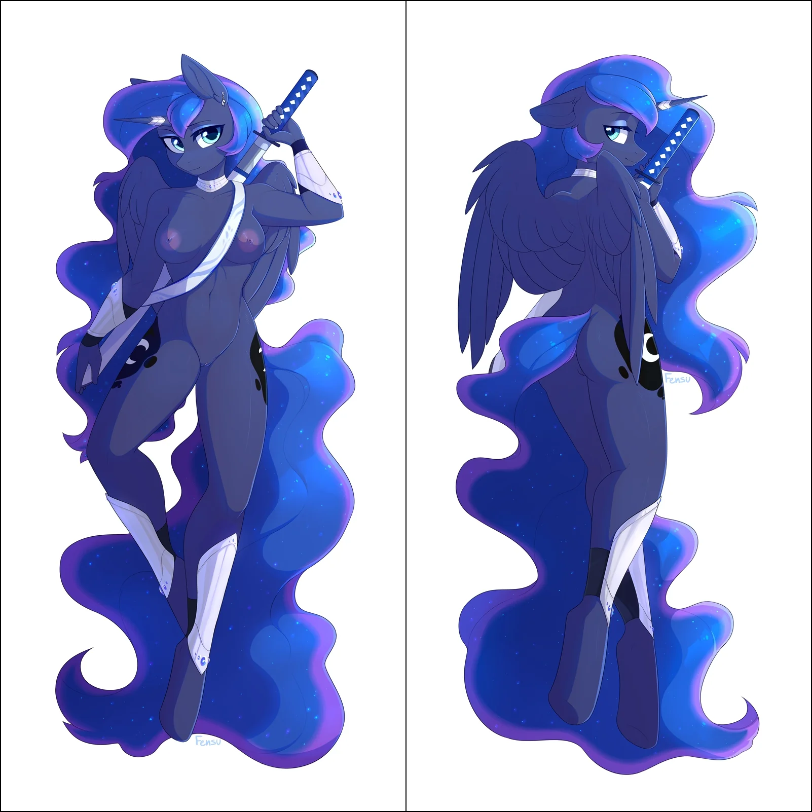 Warrior Princess Luna by Fensu - Inflatable body pillow - Image 6